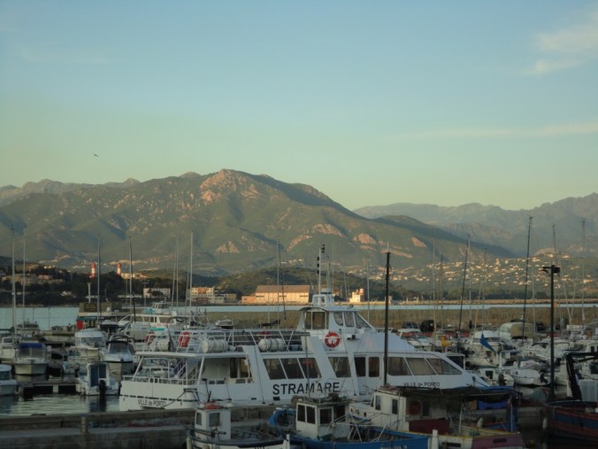 View across the bay at Ajaccio
