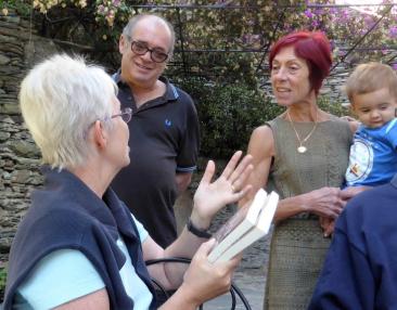 Back of my head (best angle) as I explain about my novel