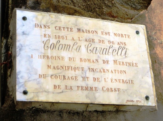 Olmeto - Colomba Carabelli plaque